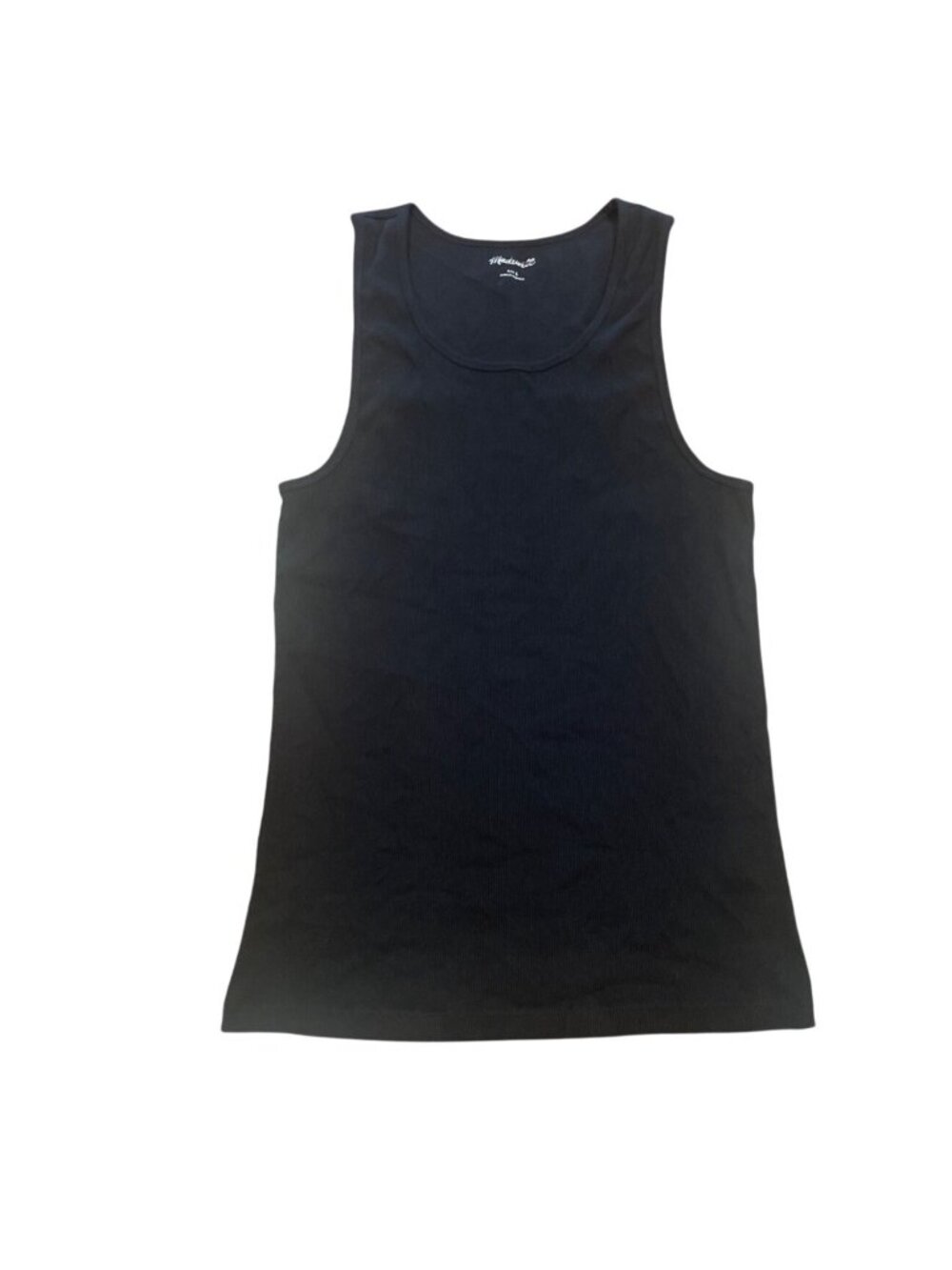 Madewell Men's Large Ribbed Tank Top Black Undershirt Sleeveless Casual Lounge